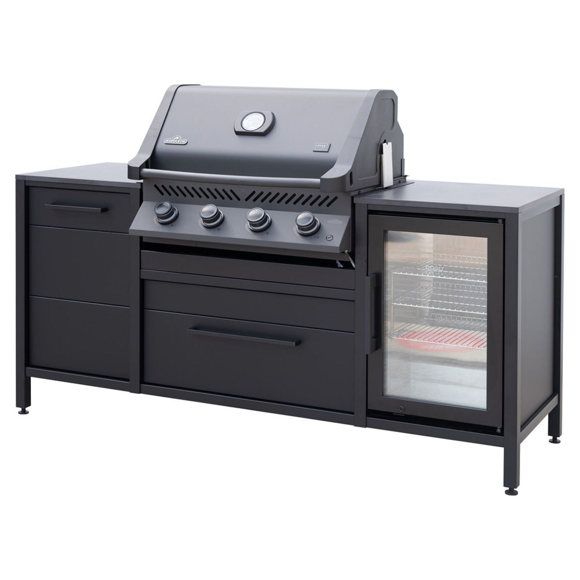 Burnout BBQ Block Schwarz